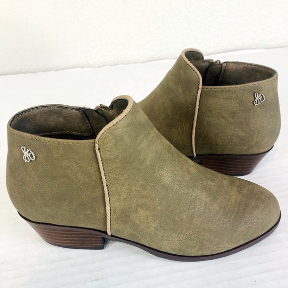 Sam Edelman Olive Green Petty Ankle Boots Size 13 - Picture 1 of 7